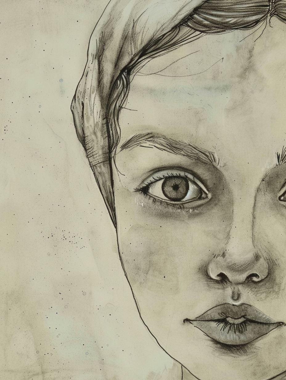 Soulful Gazes in Ink - Image 3