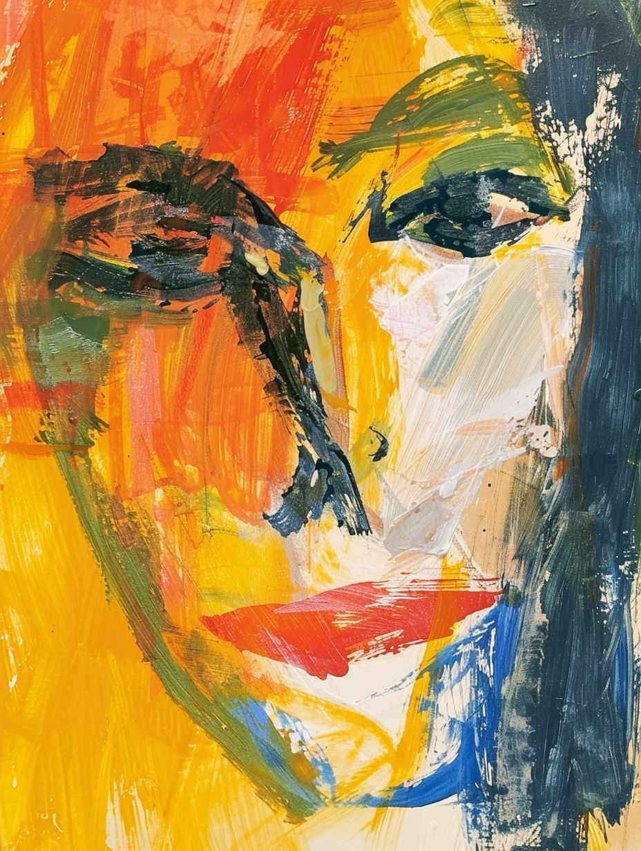 Abstract Expressionist Fragmented Portraits - Image 2