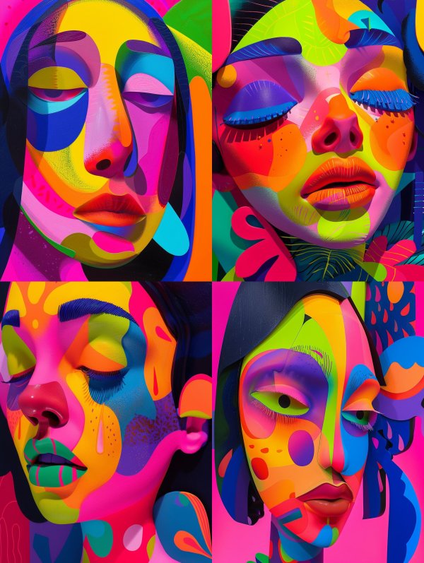 Prismatic Portraits of Dreaming Faces
