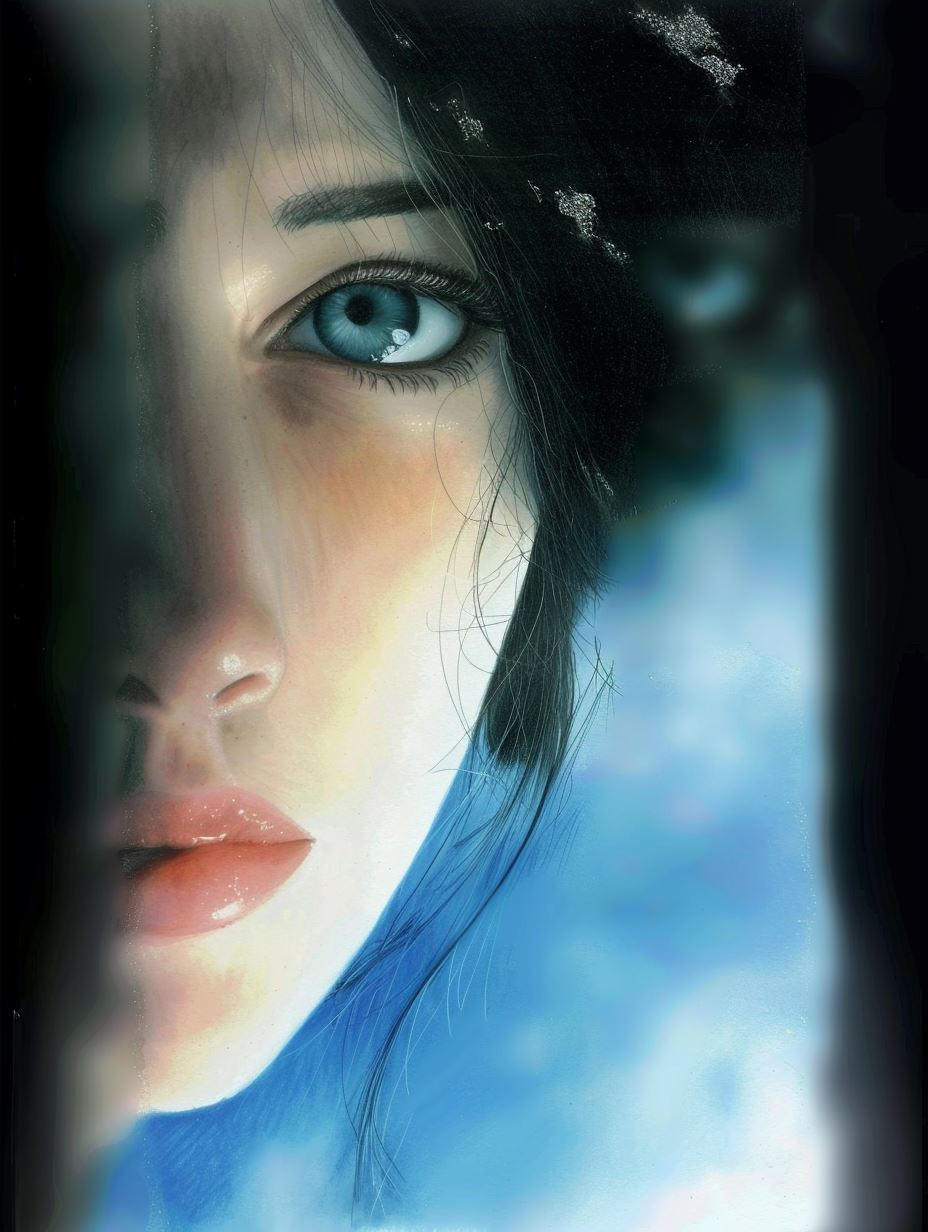Ethereal Gaze of the Azure Soul - Image 4