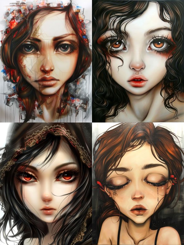 Melancholic Ethereal Female Portraits