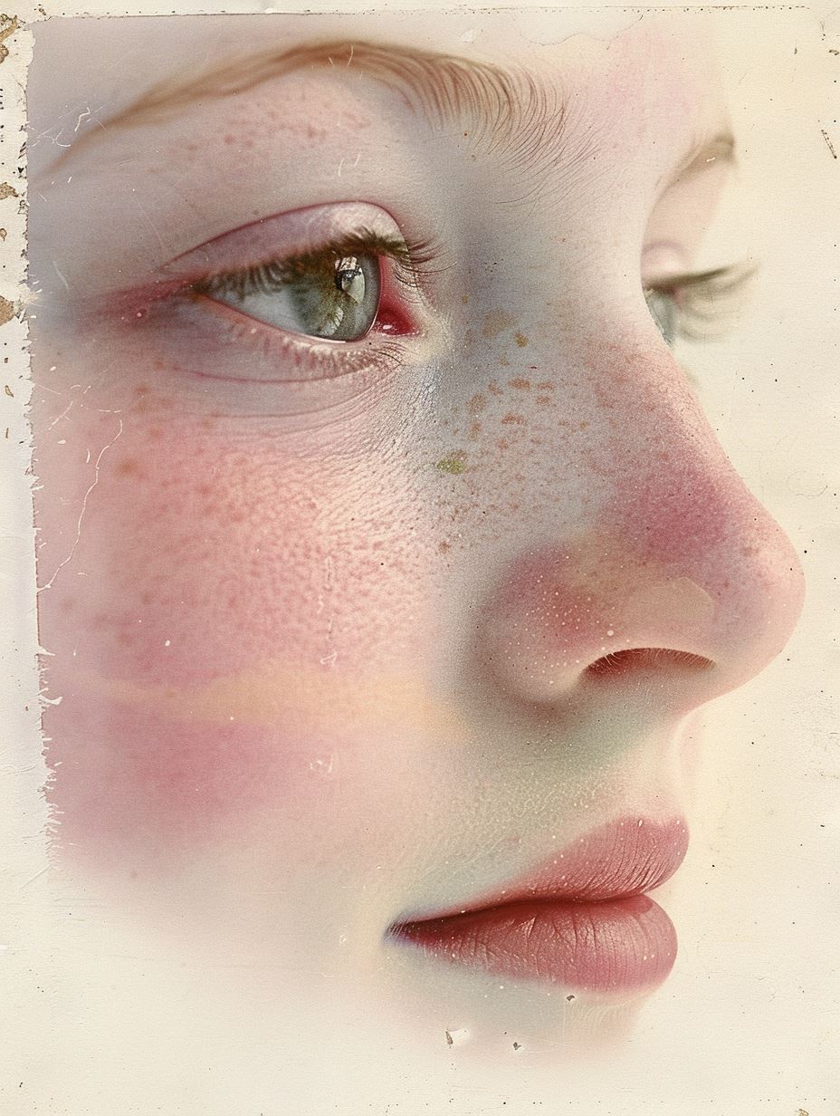 Ethereal Porcelain Skin Portrait