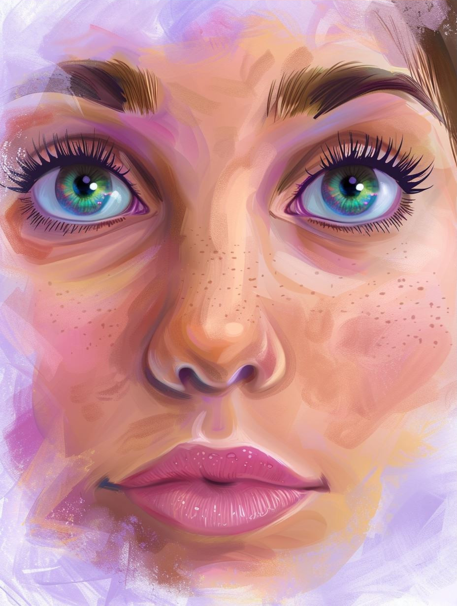 Ethereal Pastel Digital Portrait - Image 3