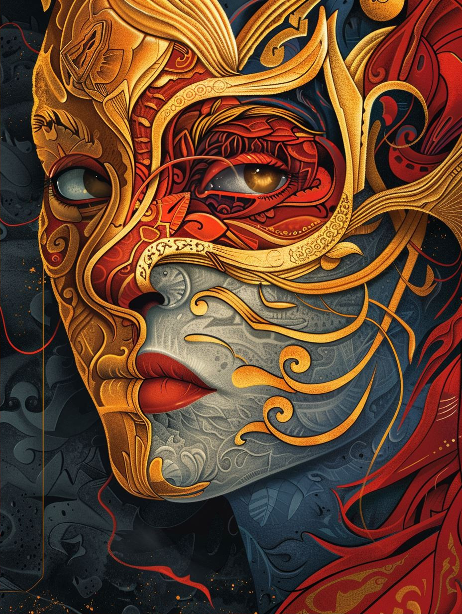 Gilded Mysticism and Ethereal Portraits - Image 2
