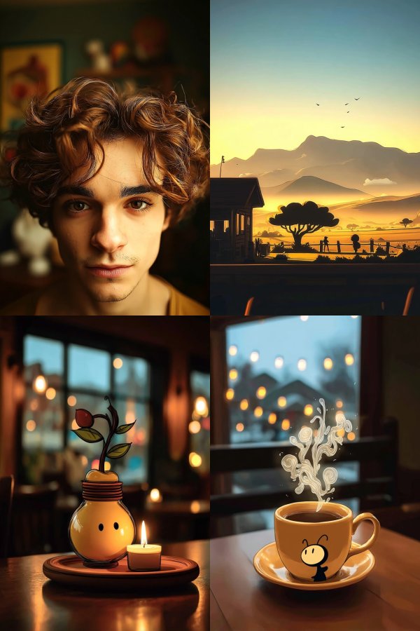 Golden Curls Portrait