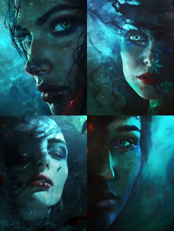 Ethereal Depths of Azure Dreams