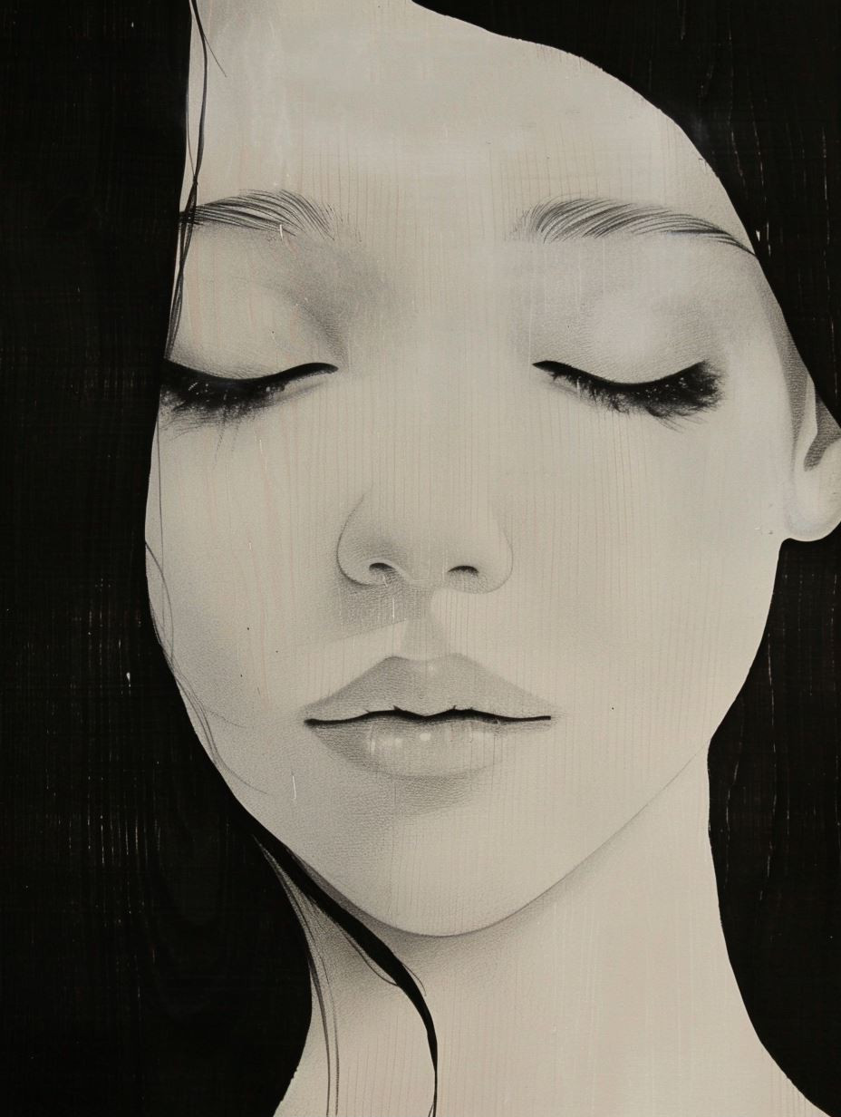 Ethereal Shadows: A Study of Feminine Grace - Image 2
