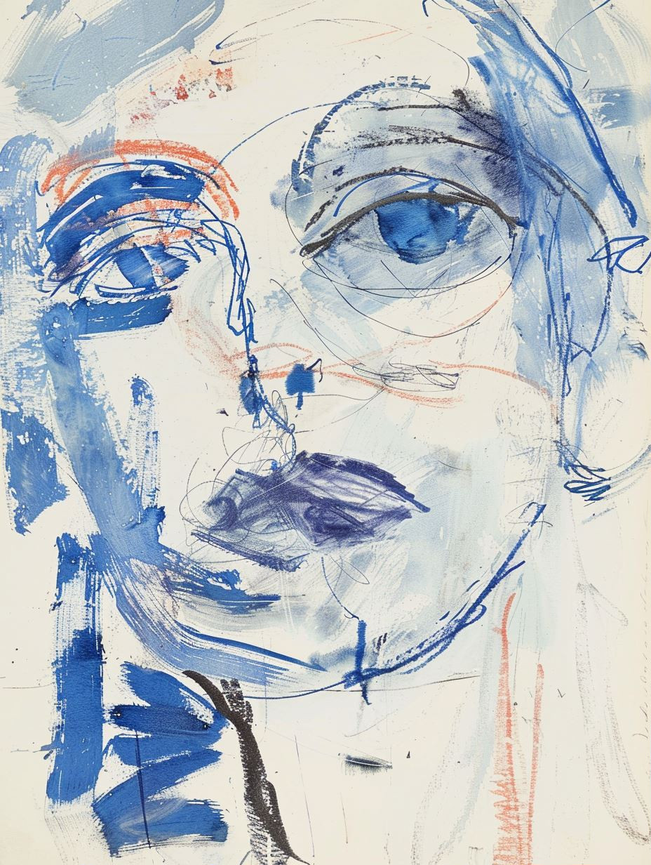 Azure Dreams Ethereal Portrait Studies - Image 1