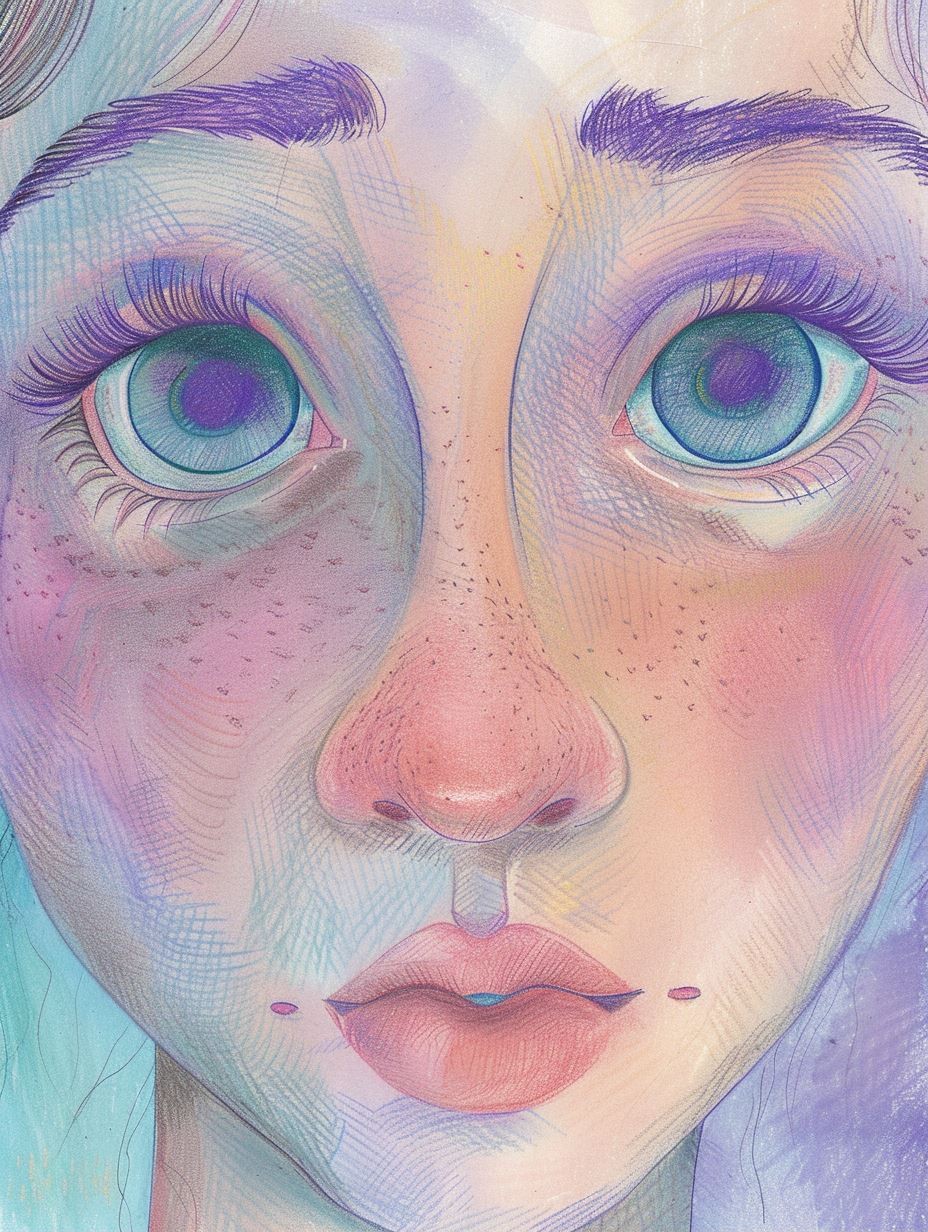 Ethereal Pastel Dream Portrait