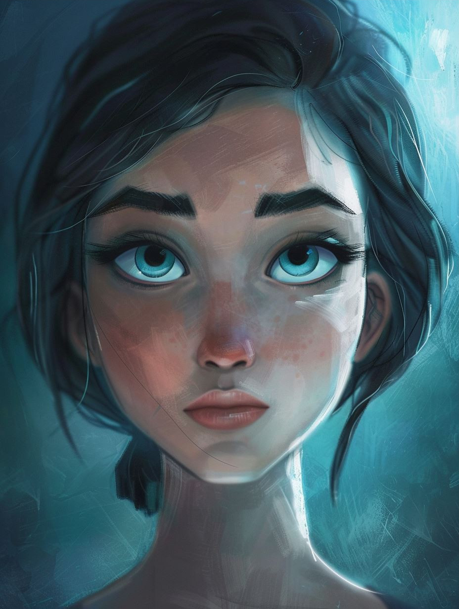Ethereal Gaze: A Study in Digital Portraits - Image 3