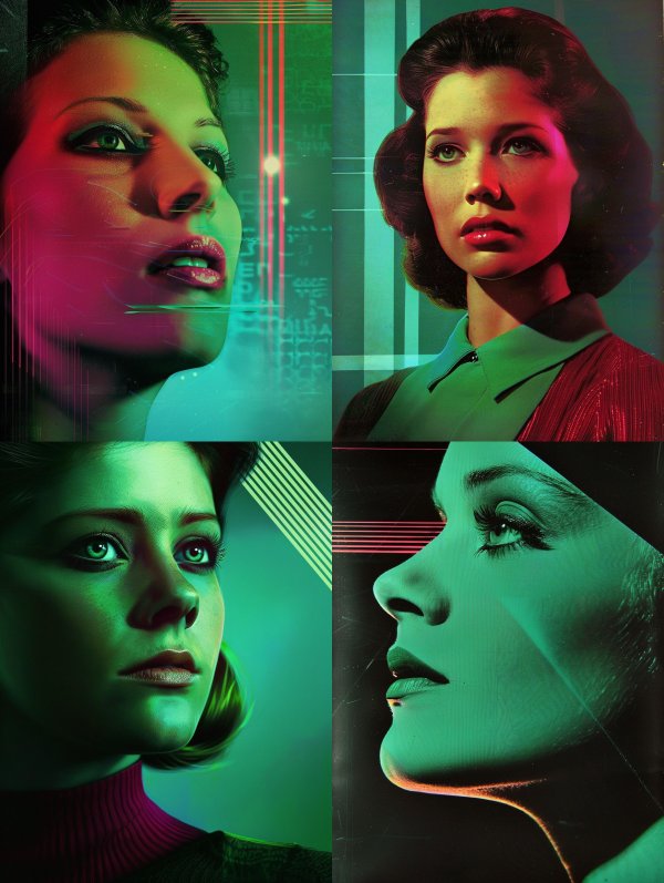 Neon Noir Cinematic Portraits