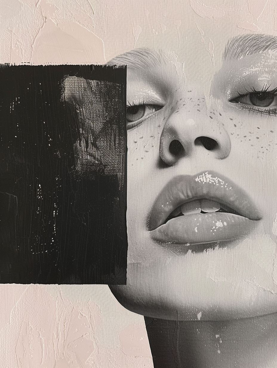 Fragmented Ethereal Portrait Collage - Image 3