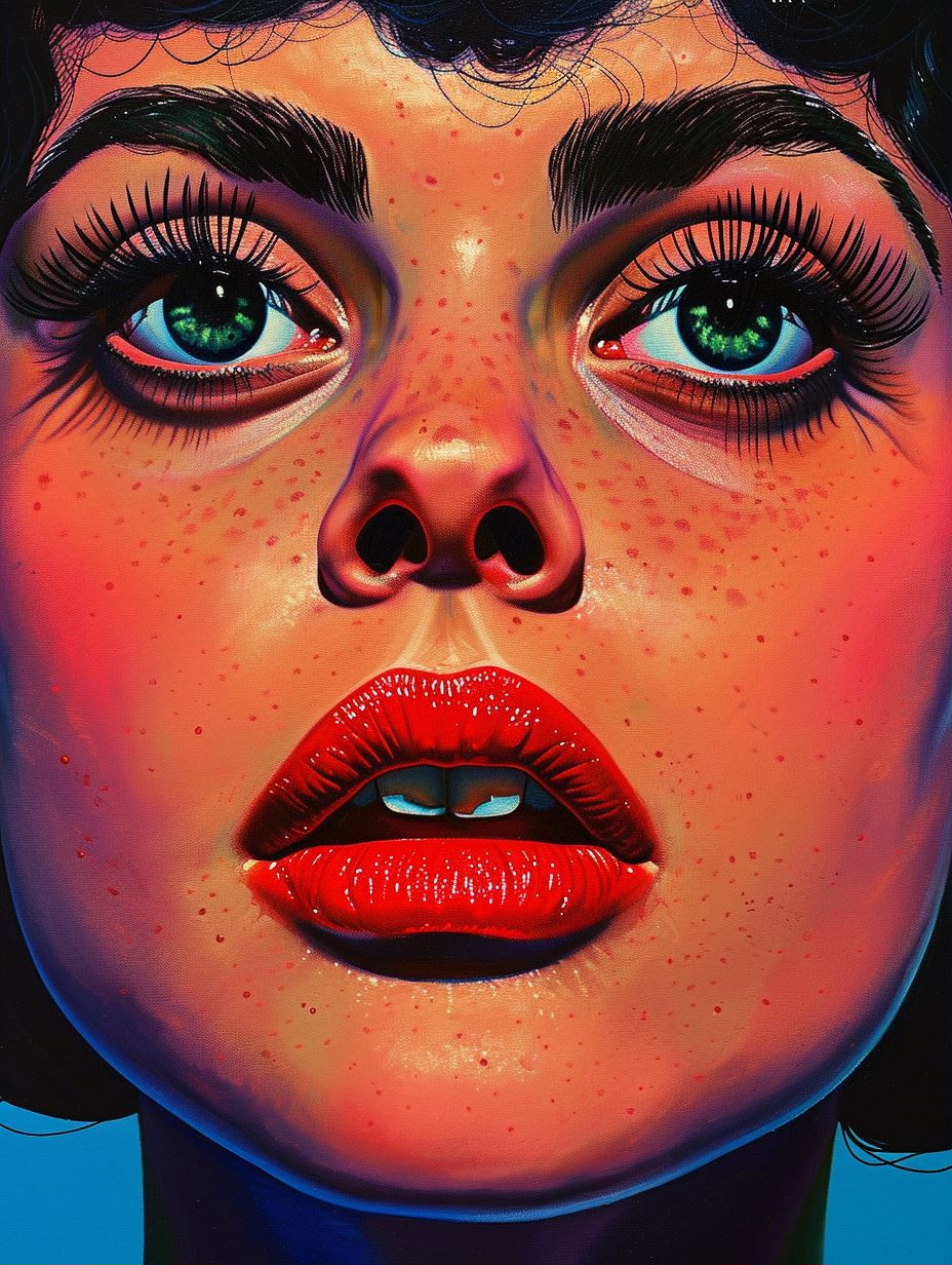 Vivid Gazes: A Study in Color - Image 1