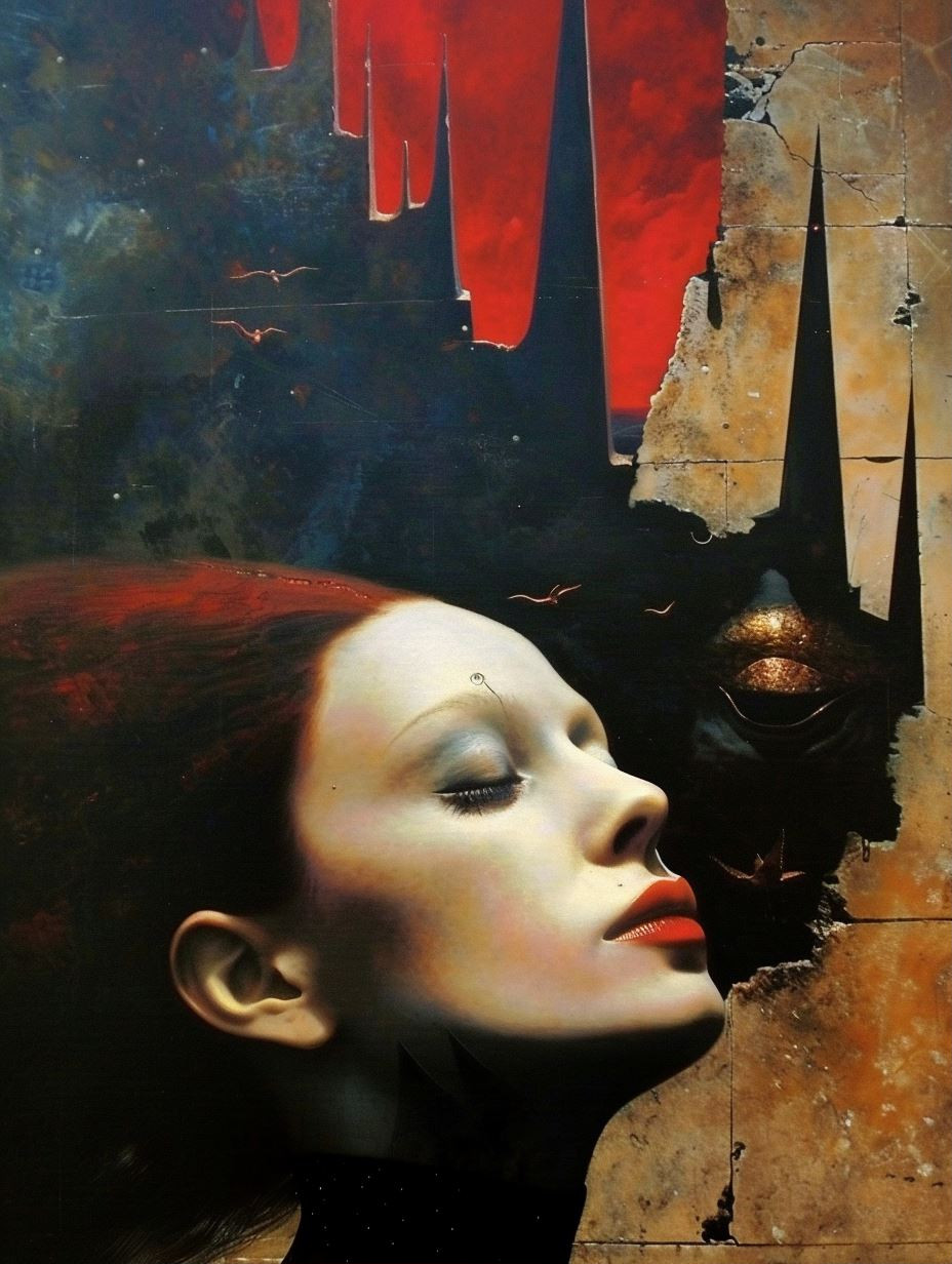 Crimson Shadows Gothic Portraiture - Image 1