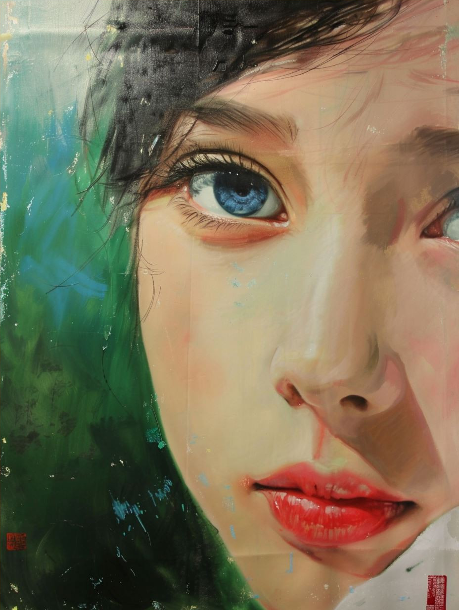 Ethereal Gazes in Modern Oil - Image 4
