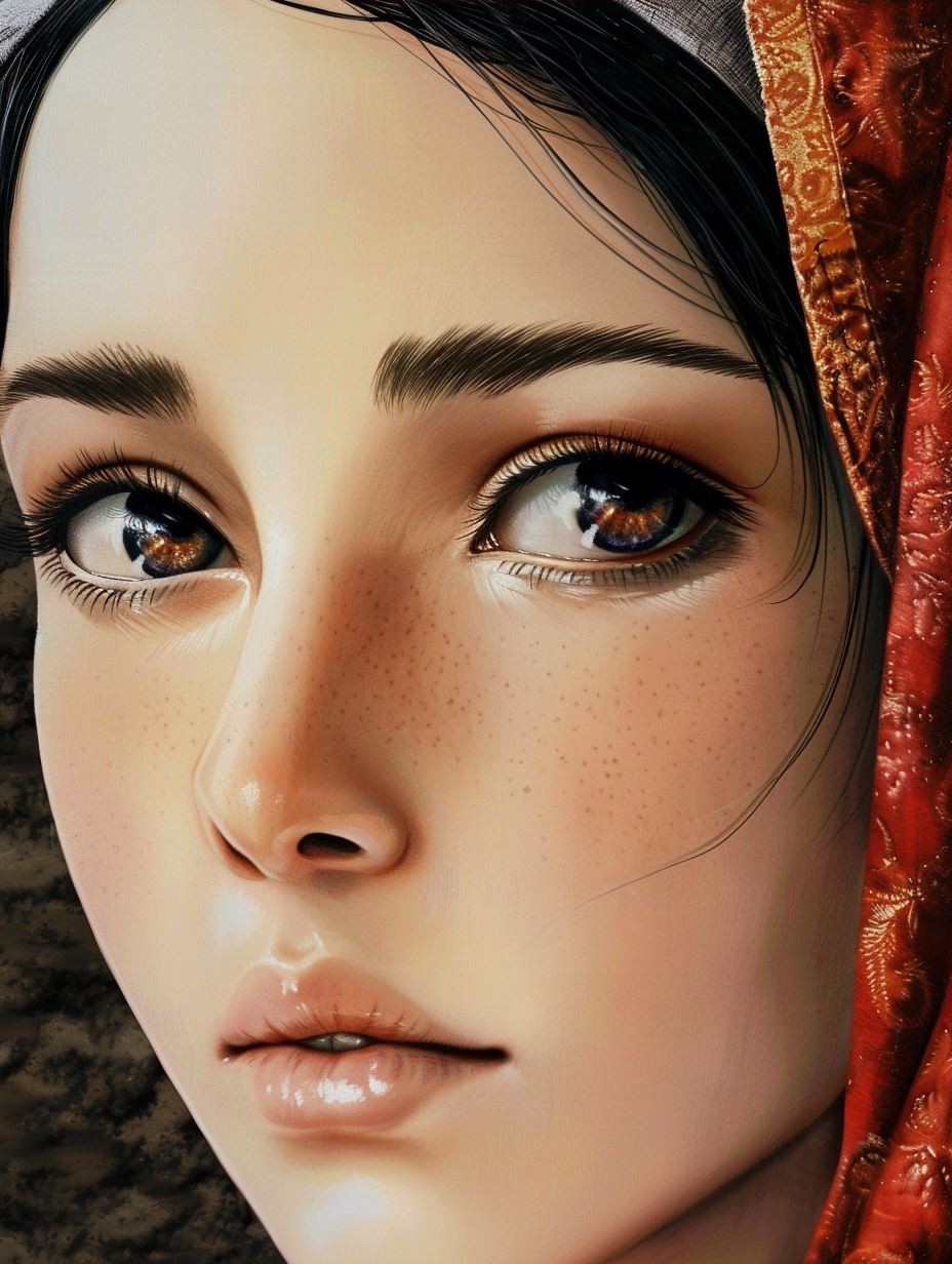 Ethereal Desert Beauty Portrait - Image 3