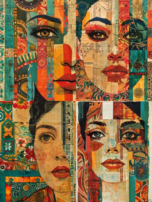 Fragmented Portraits of Eternal Beauty