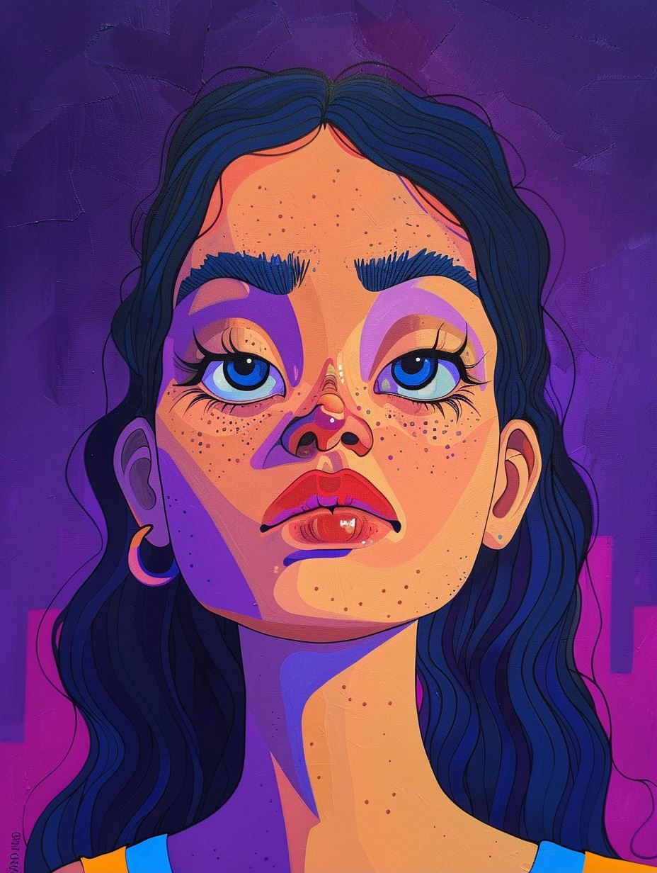 Vibrant Neon Portrait Studies - Image 1