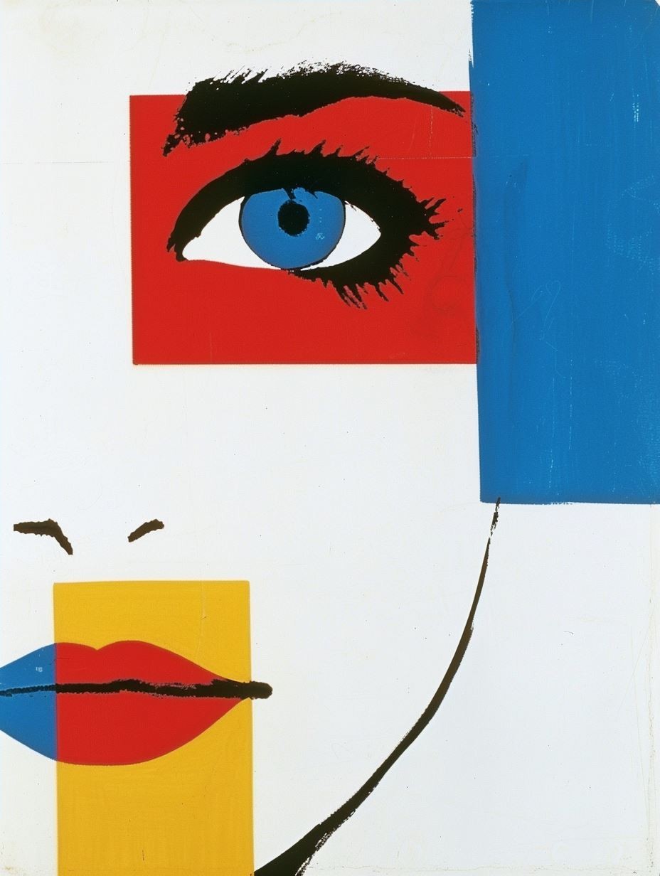 Bold Primary Pop Art Portrait - Image 4