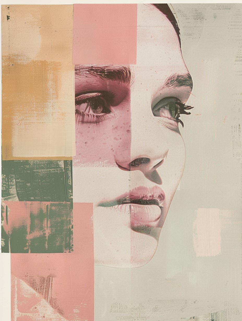 Abstract Geometric Portrait Collage - Image 2