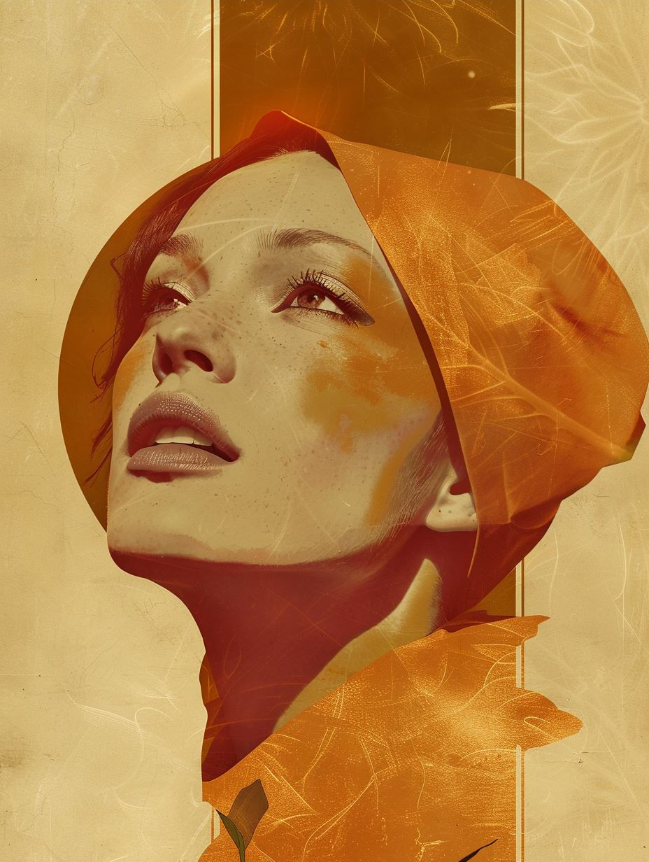 Gilded Ethereal Portraiture Study - Image 4