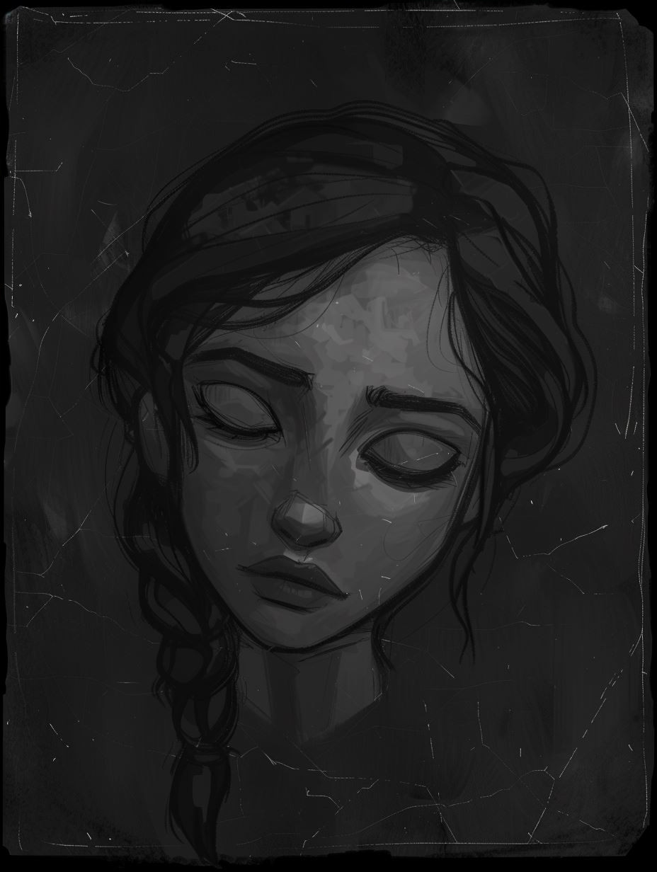 Ethereal Shadow Neon Portrait - Image 4