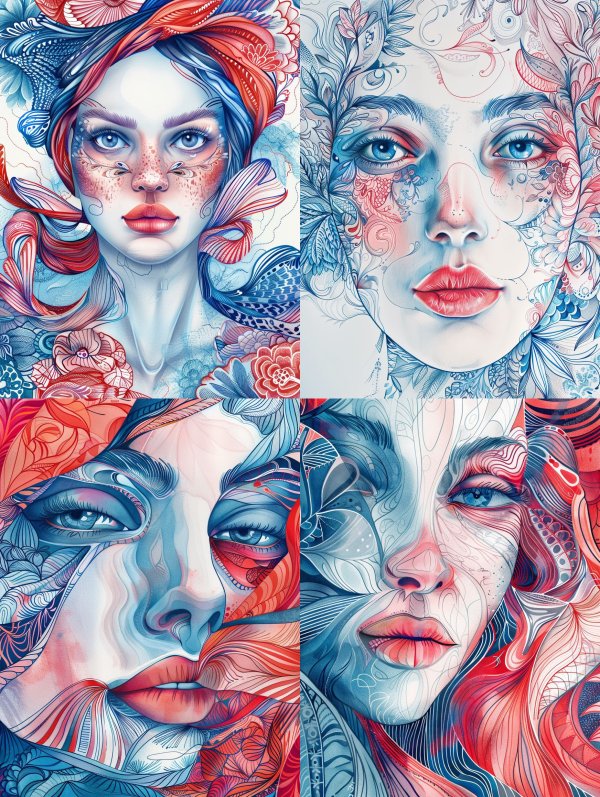 Surreal Ethereal Floral Portraits