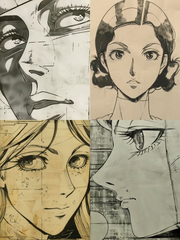 Noir Manga Ink Sketches