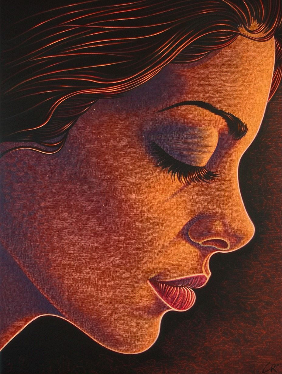 Ethereal Glow of Silent Reflection - Image 1