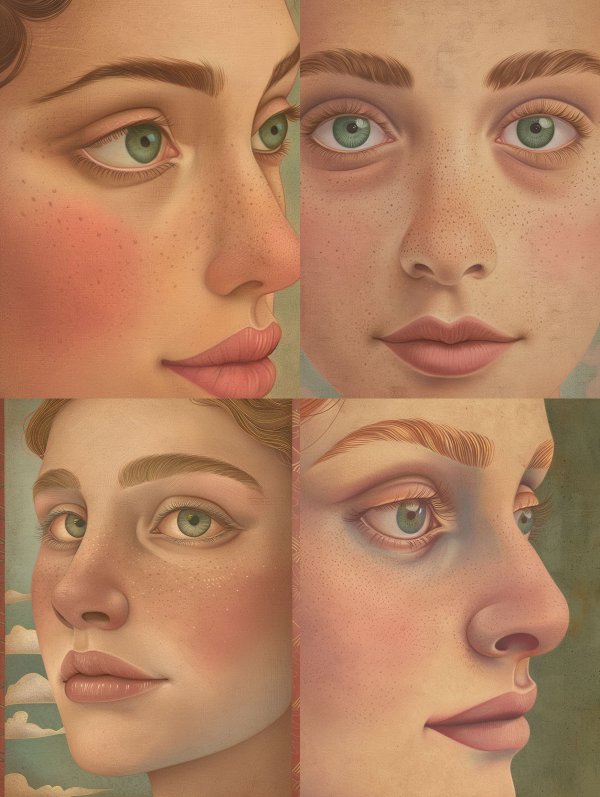 Four Perspectives of a Freckled Gaze