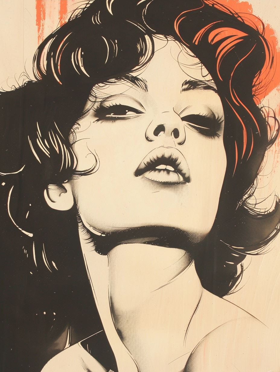 Pop Art Portraits in Bold Red - Image 3