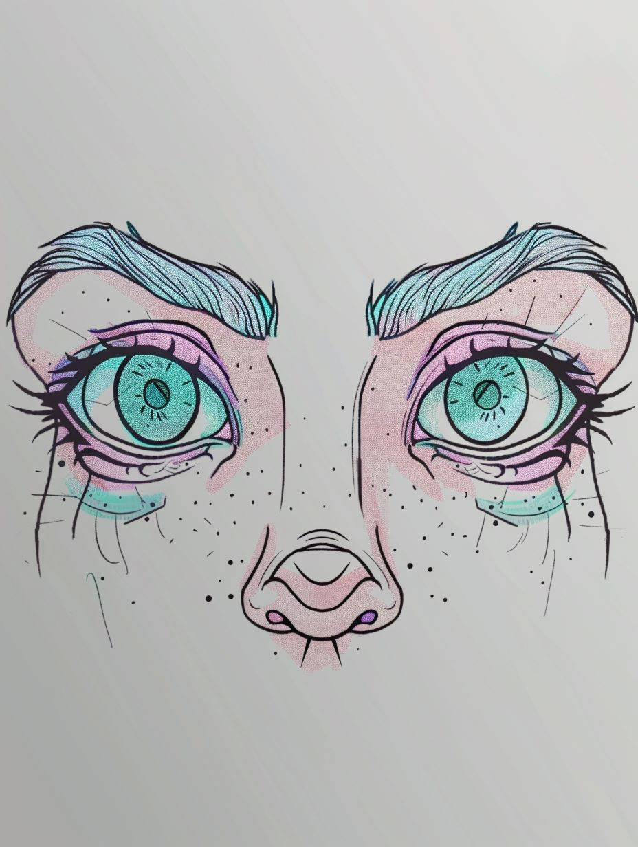 Ethereal Ink and Pastel Gaze - Image 4