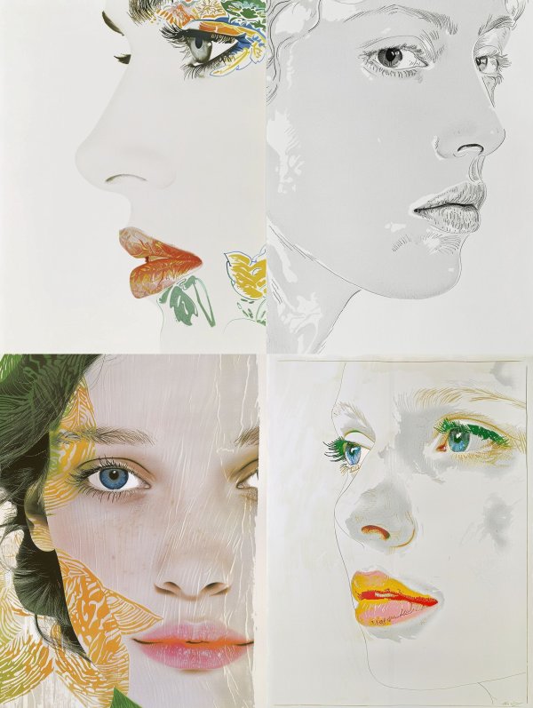 Floral Fusion Ethereal Portrait