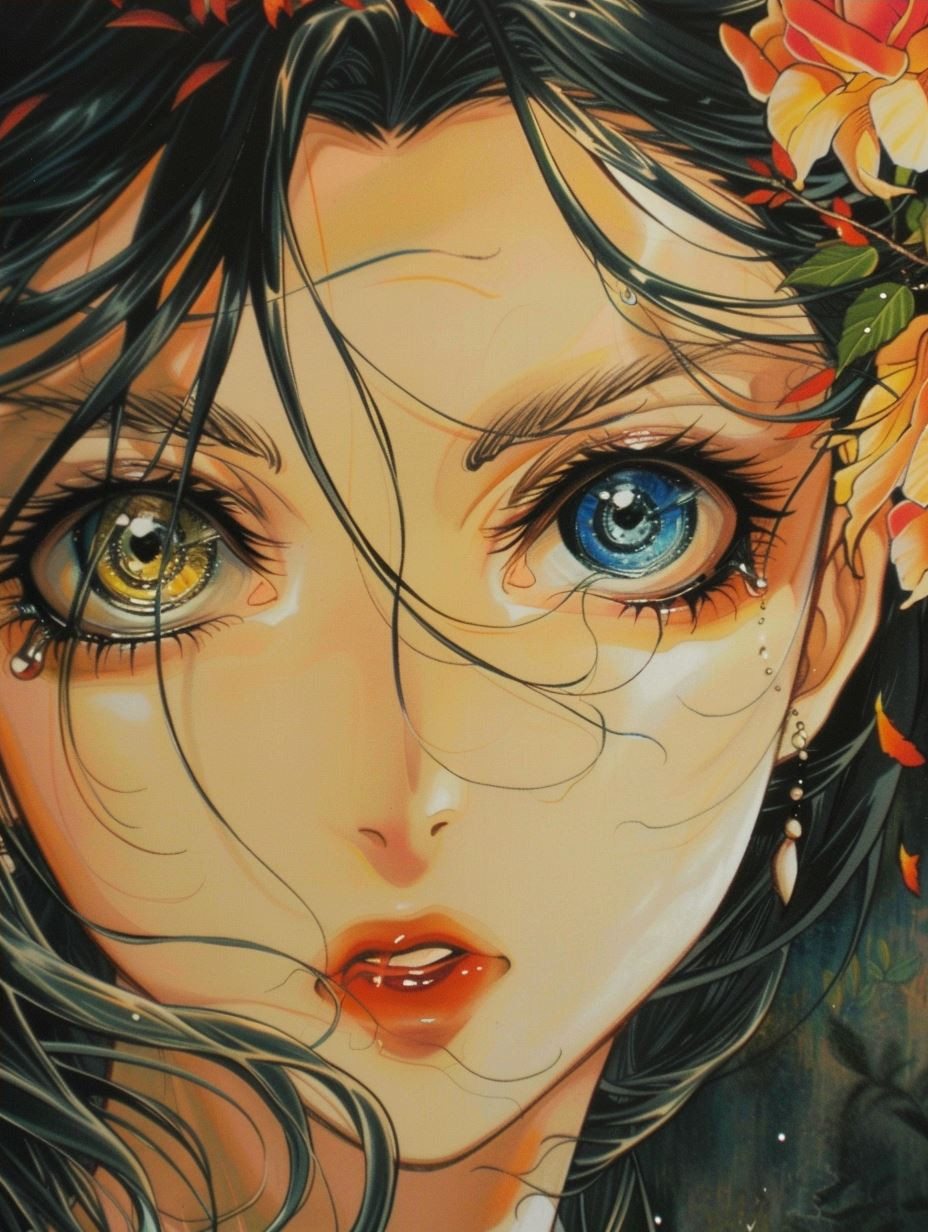 Ethereal Gazes: A Study in Anime Beauty - Image 4