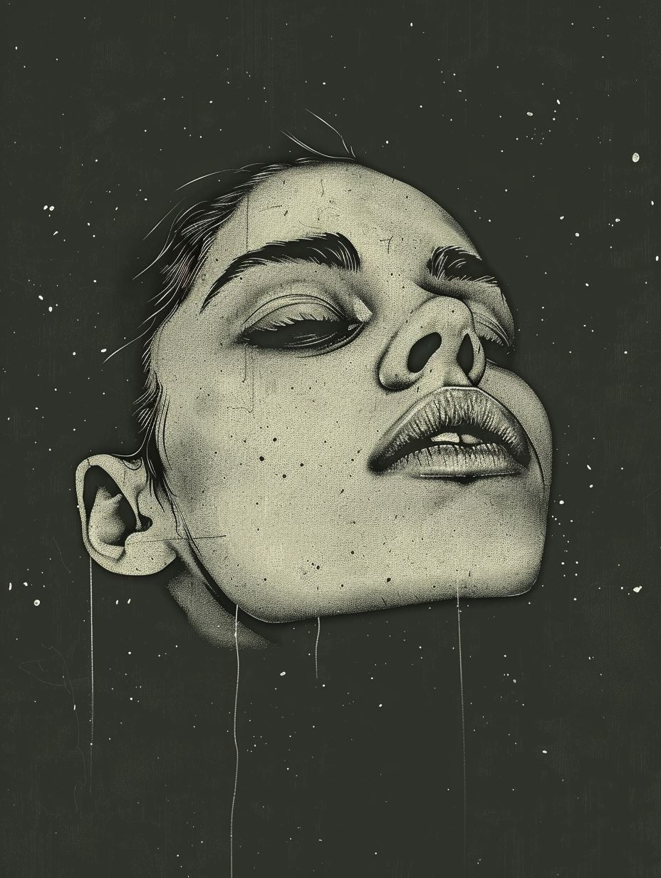 Celestial Gazes: Surreal Portrait Study - Image 4