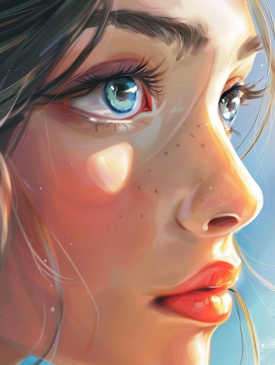 Ethereal Gazes: A Study in Light - Image 1