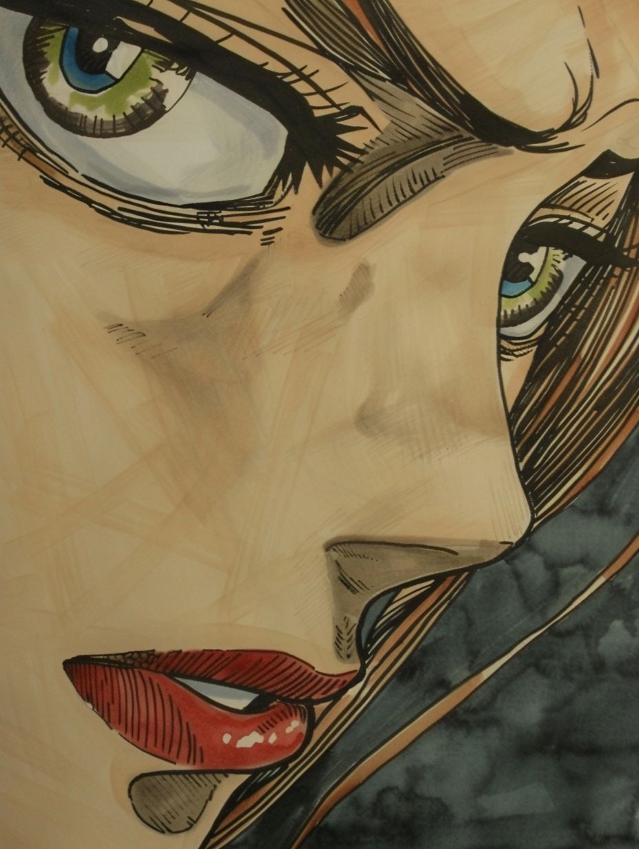 Fractured Soul Ink Portrait - Image 2