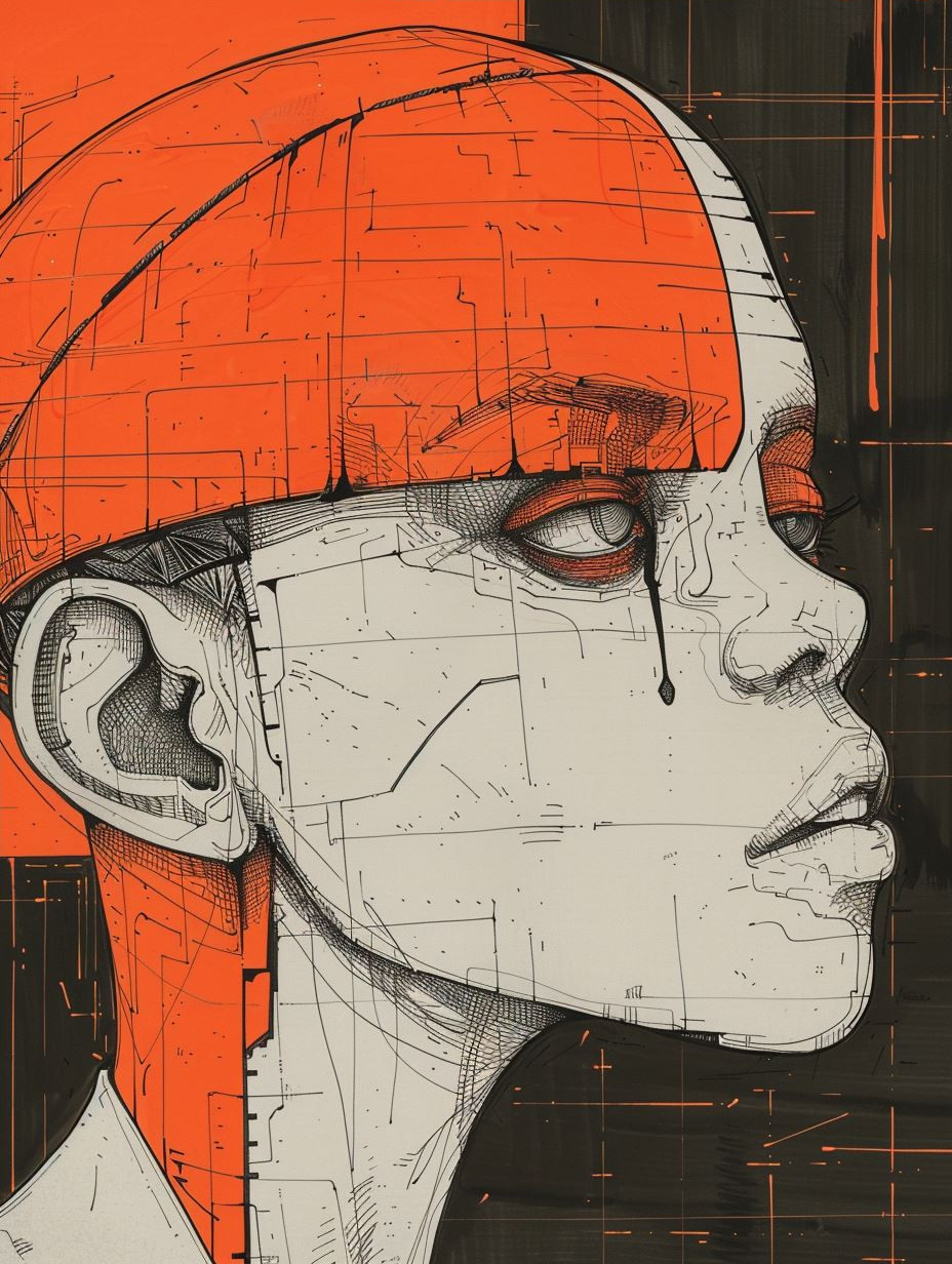 Digital Soul: A Study in Orange - Image 4