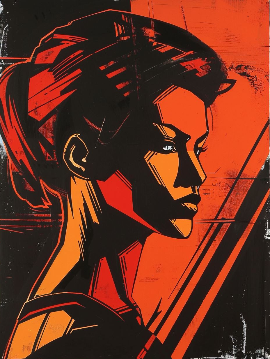 Crimson Noir Silhouette - Image 2