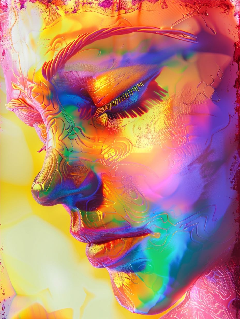 Neon Ethereal Liquid Portrait - Image 4