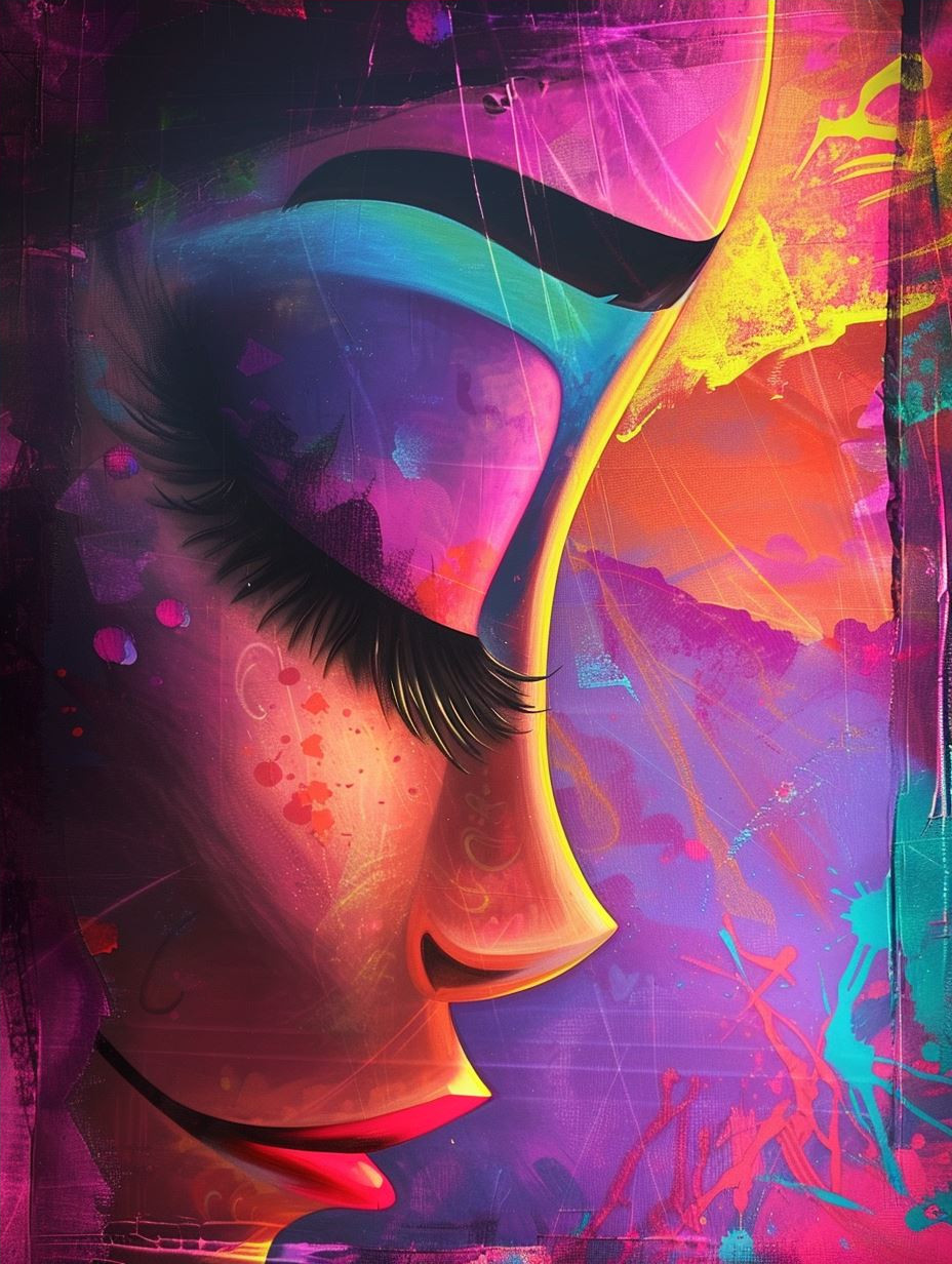Neon Dreams Digital Portraiture - Image 4