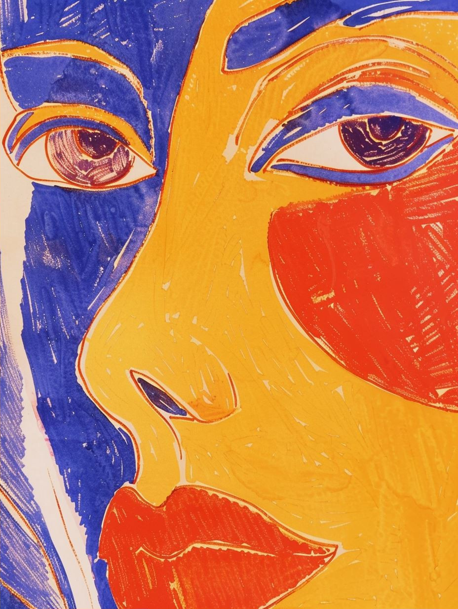 Fragmented Visions of Golden Faces - Image 2