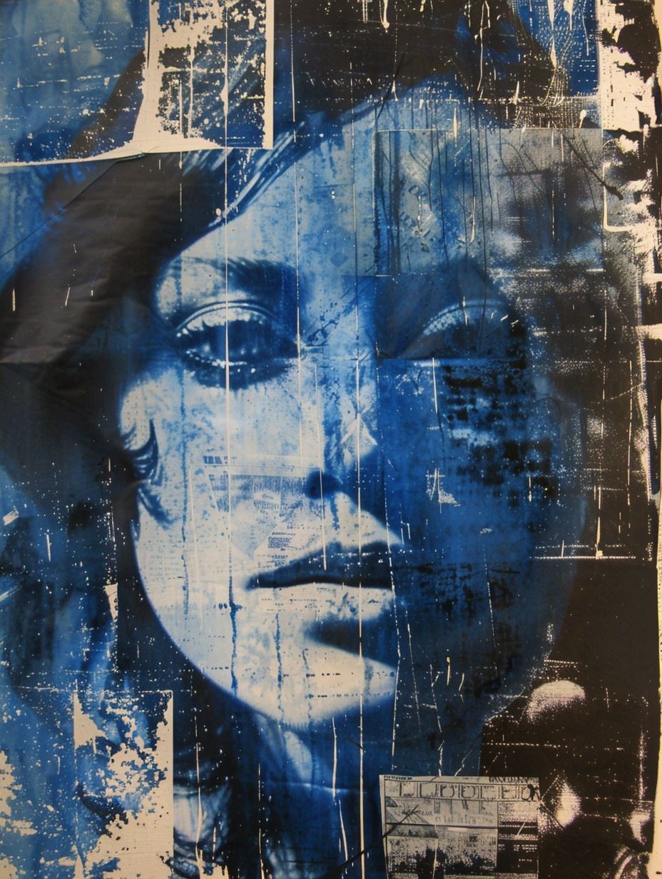 Fragmented Visions in Blue - Image 4