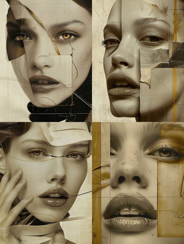 Fragmented Beauty Surrealist Portraits