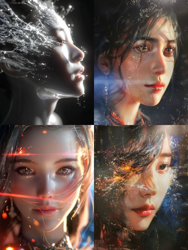 Ethereal Portraits of Liquid Light