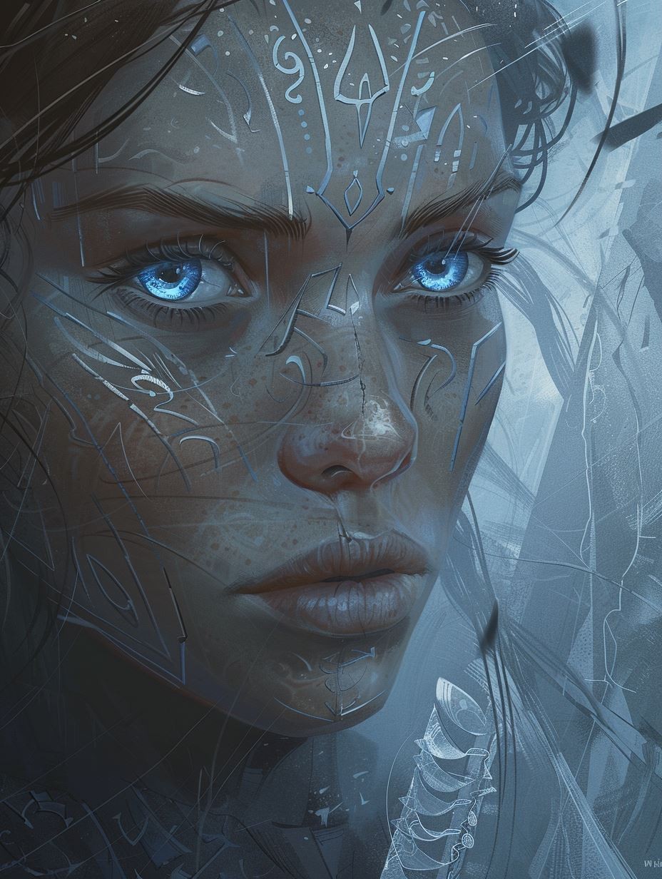 Celestial Androids Frozen Gaze