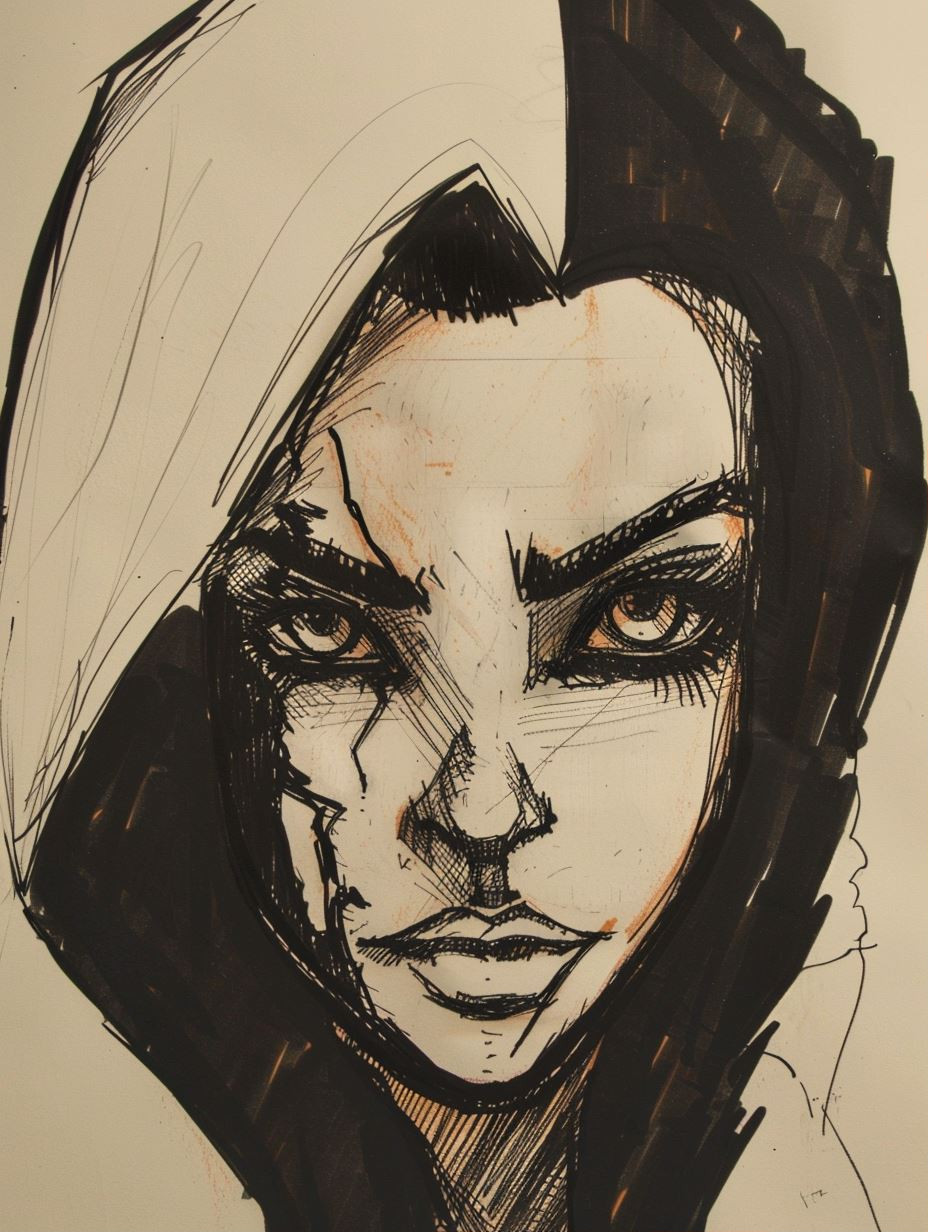Dark Gothic Comic Portrait Studies - Image 1