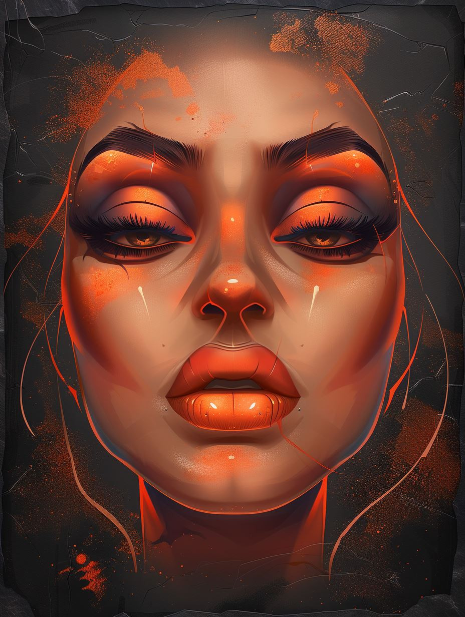 Gilded Soul Through Cracked Stone - Image 3