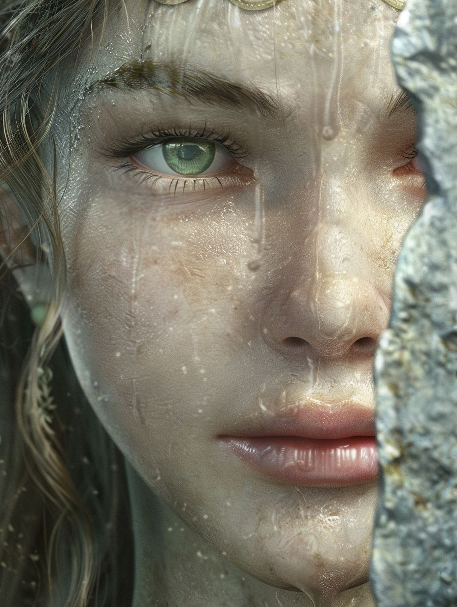 Ethereal Gaze of Dewy Light - Image 3