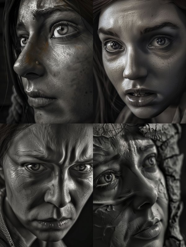 Hyper-Realistic Gritty Portrait Study